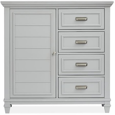 Contemporary 4-Drawer Gentlemen's Chest