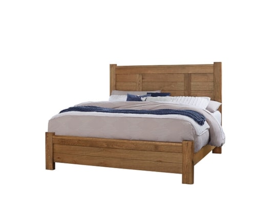 Transitional Queen Panel Bed
