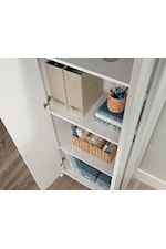 Sauder Miscellaneous Storage Transitional Storage Cabinet with Adjustable Shelves