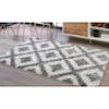 Ashley Signature Design Casual Area Rugs Junette Cream/Gray Large Rug