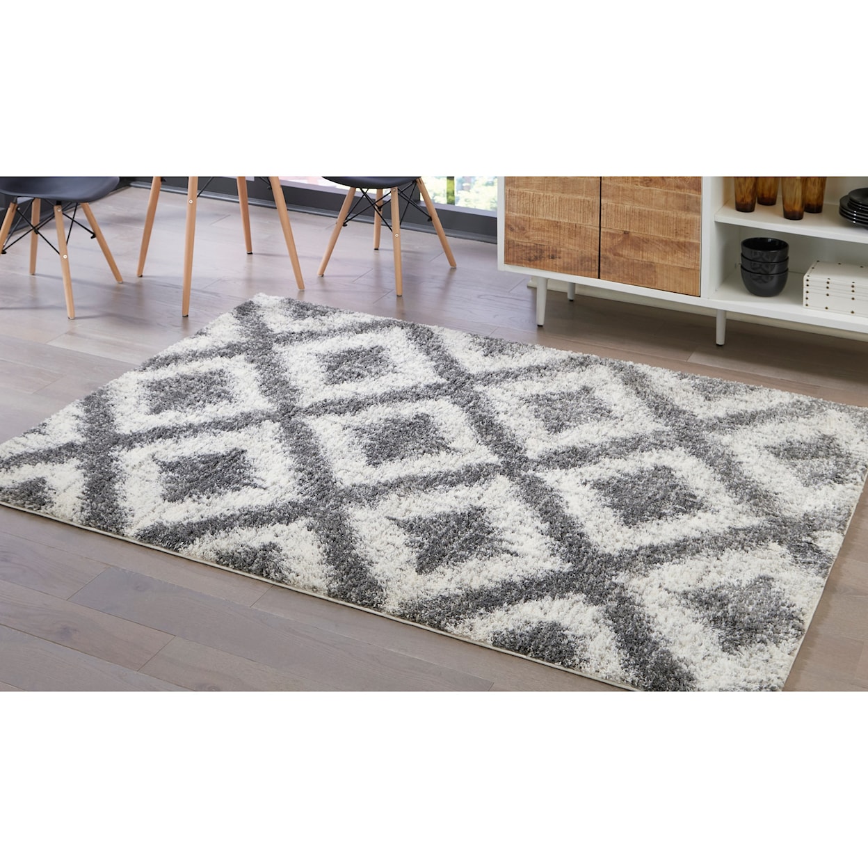 Signature Design by Ashley Casual Area Rugs Junette Cream/Gray Large Rug