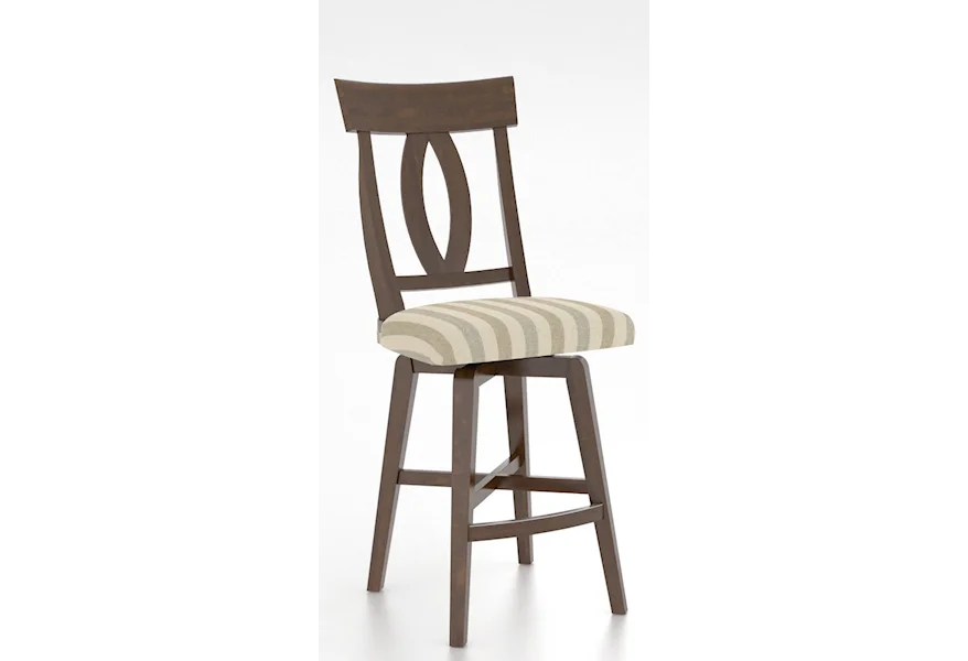 Core - Custom Dining Customizable Swivel Stool by Canadel at Dinette Depot