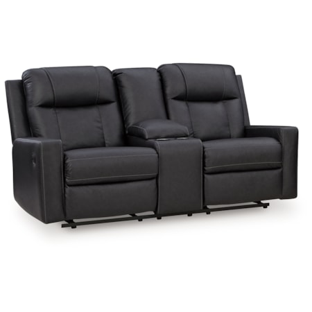 Dbl Rec Loveseat W/console