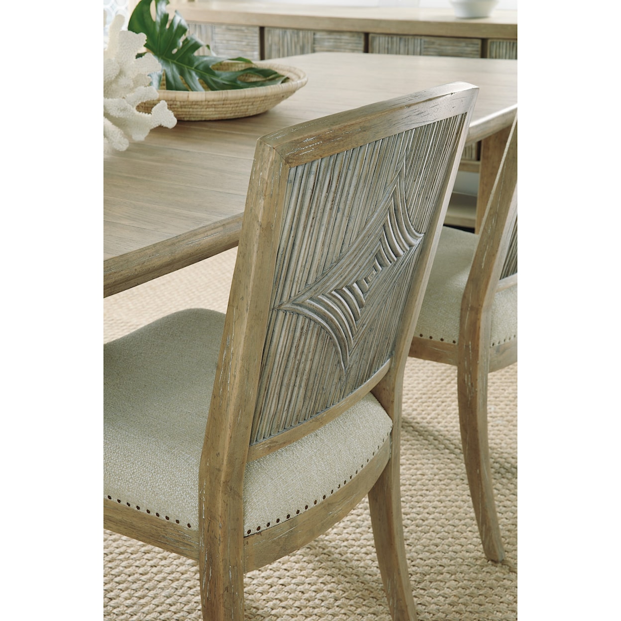 Hooker Furniture Surfrider Carved Back Side Chair
