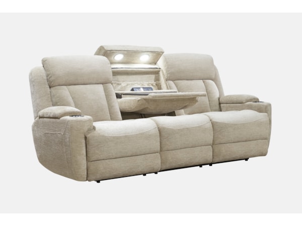 Power Reclining Sofa and Loveseat Set