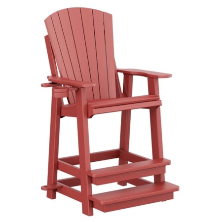 Fan-Back Lifeguard Chair