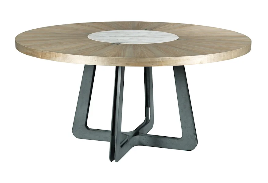 Ad Modern Synergy Concentric Round Dining Table Complete by American Drew at Esprit Decor Home Furnishings