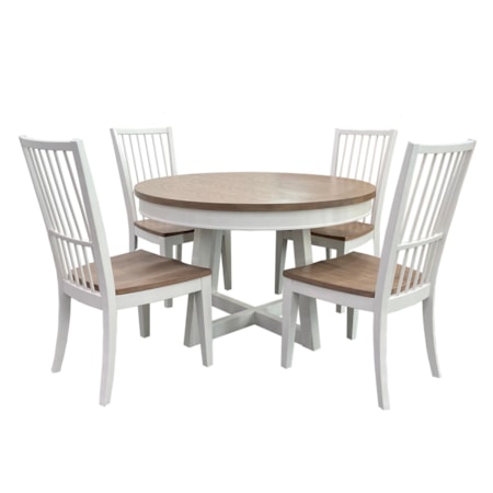 5-Piece Round Dining Set