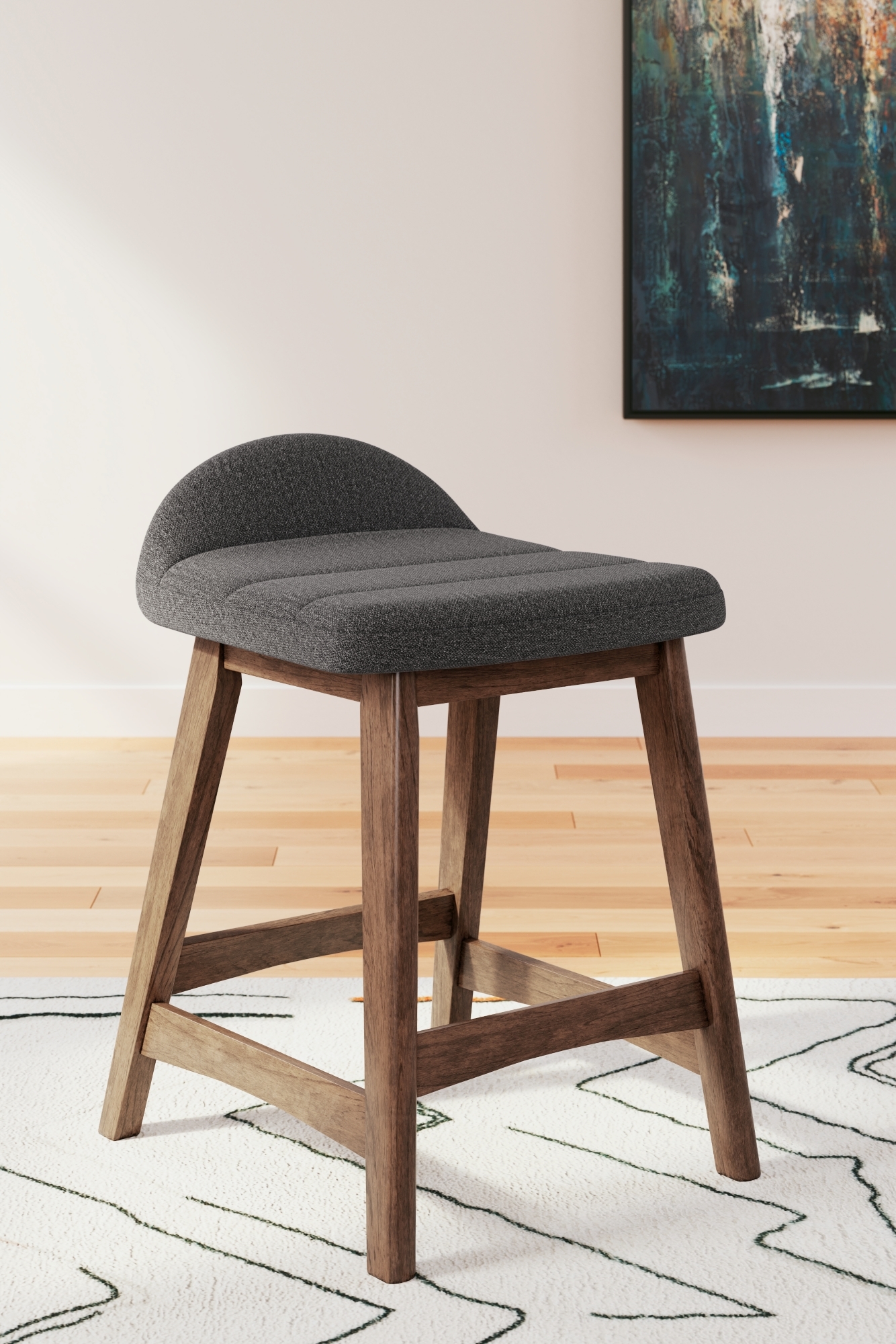 Signature Design by Ashley Lyncott Upholstered Barstool