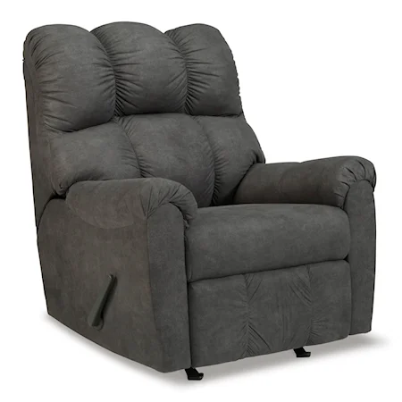 Faux Leather Rocker Recliner