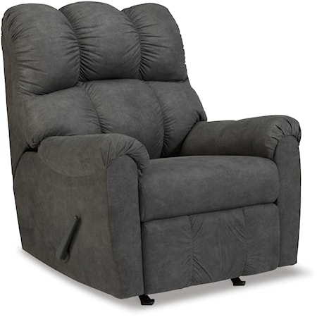 Faux Leather Rocker Recliner