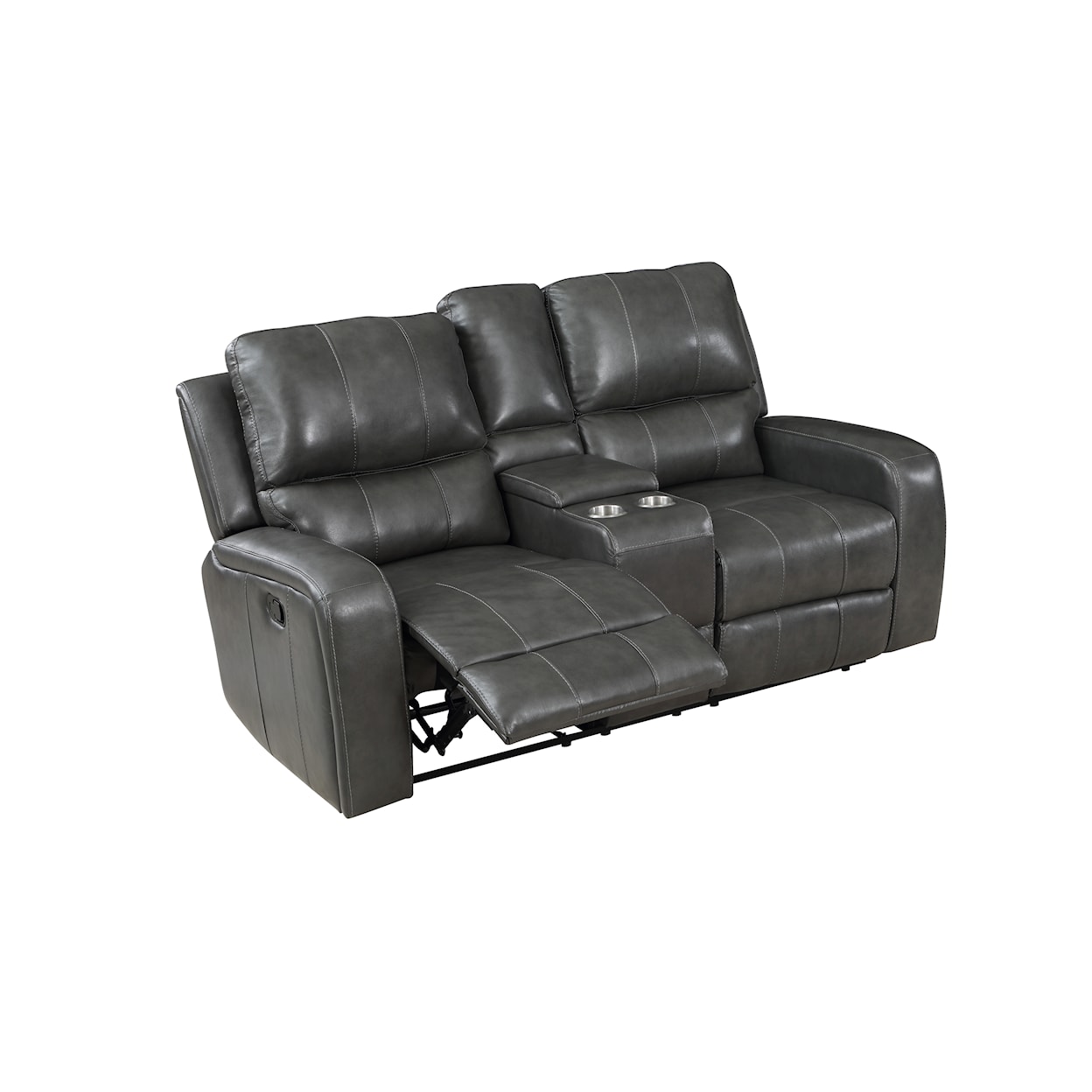 New Classic Furniture Linton Leather Console Loveseat