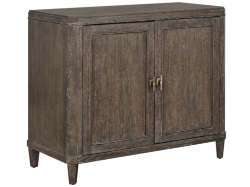 Transitional 2-Drawer Chest with Adjustable Shelves