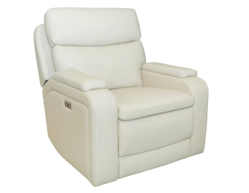 Casual Power Recliner with Power Headrest