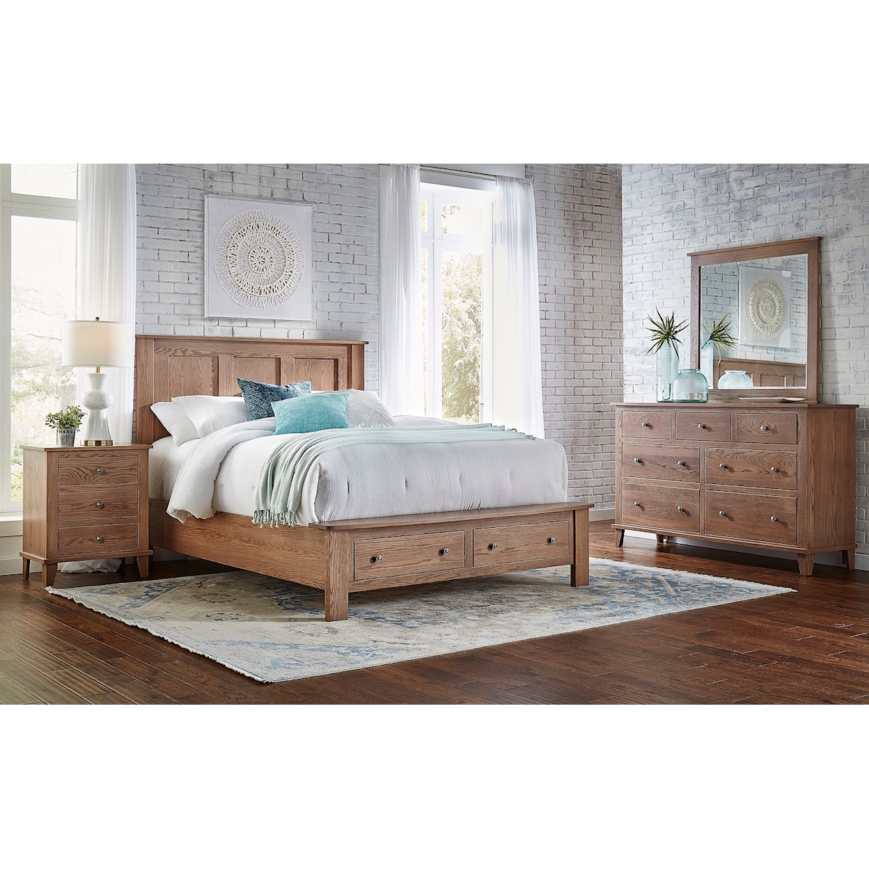 Archbold Furniture Franklin Queen Storage Bed