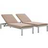 Modway Shore Outdoor Chaise with Cushions