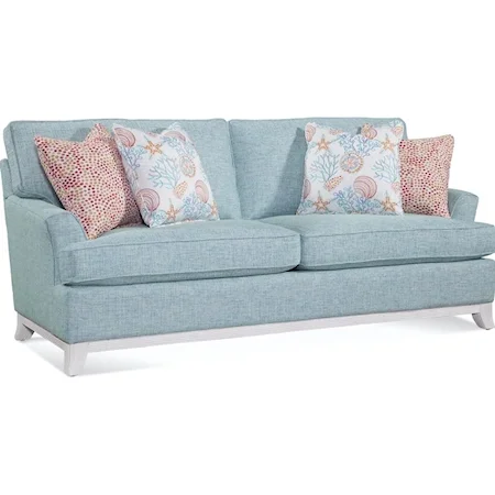 Contemporary Sofa with Flare Tapered Arm