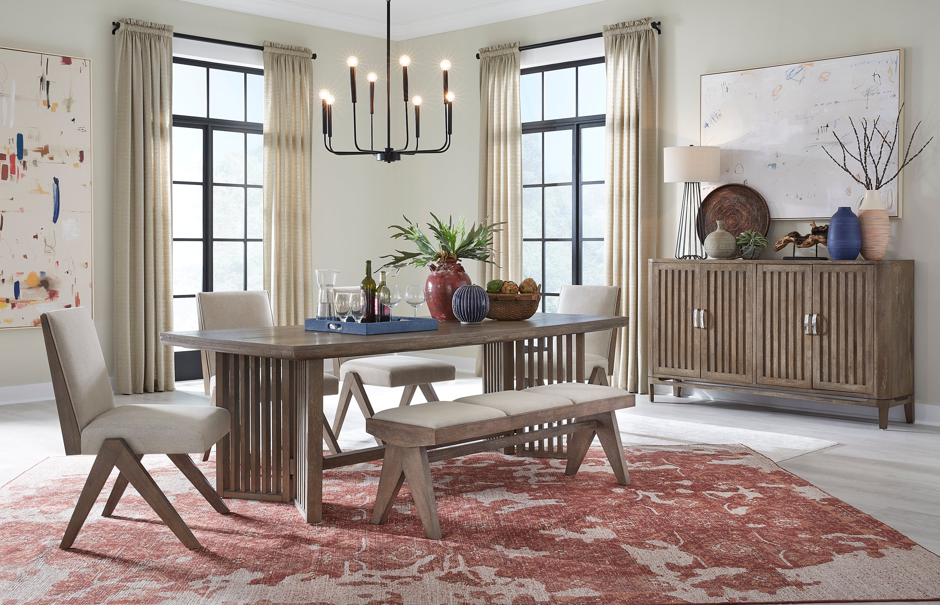 Sharon Kavanaugh Bedroom Trestle Dining Table