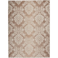 4' x 6' Ivory Mocha Rectangle Rug