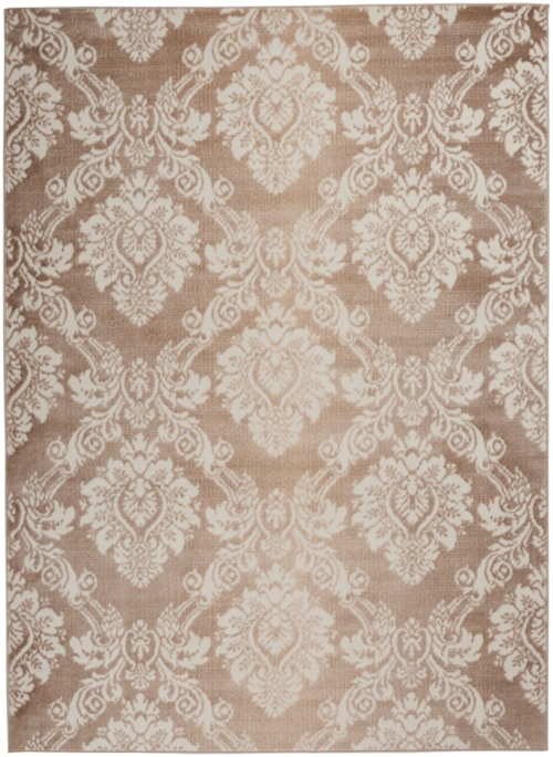 4' x 6' Ivory Mocha Rectangle Rug