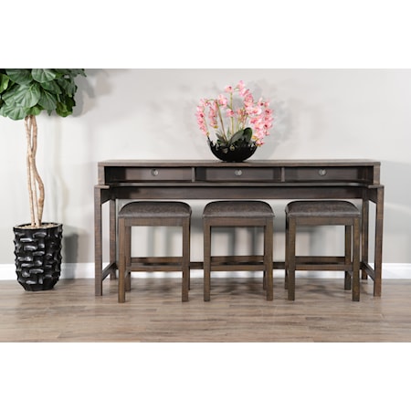 Console Table w/ USB Power Pack