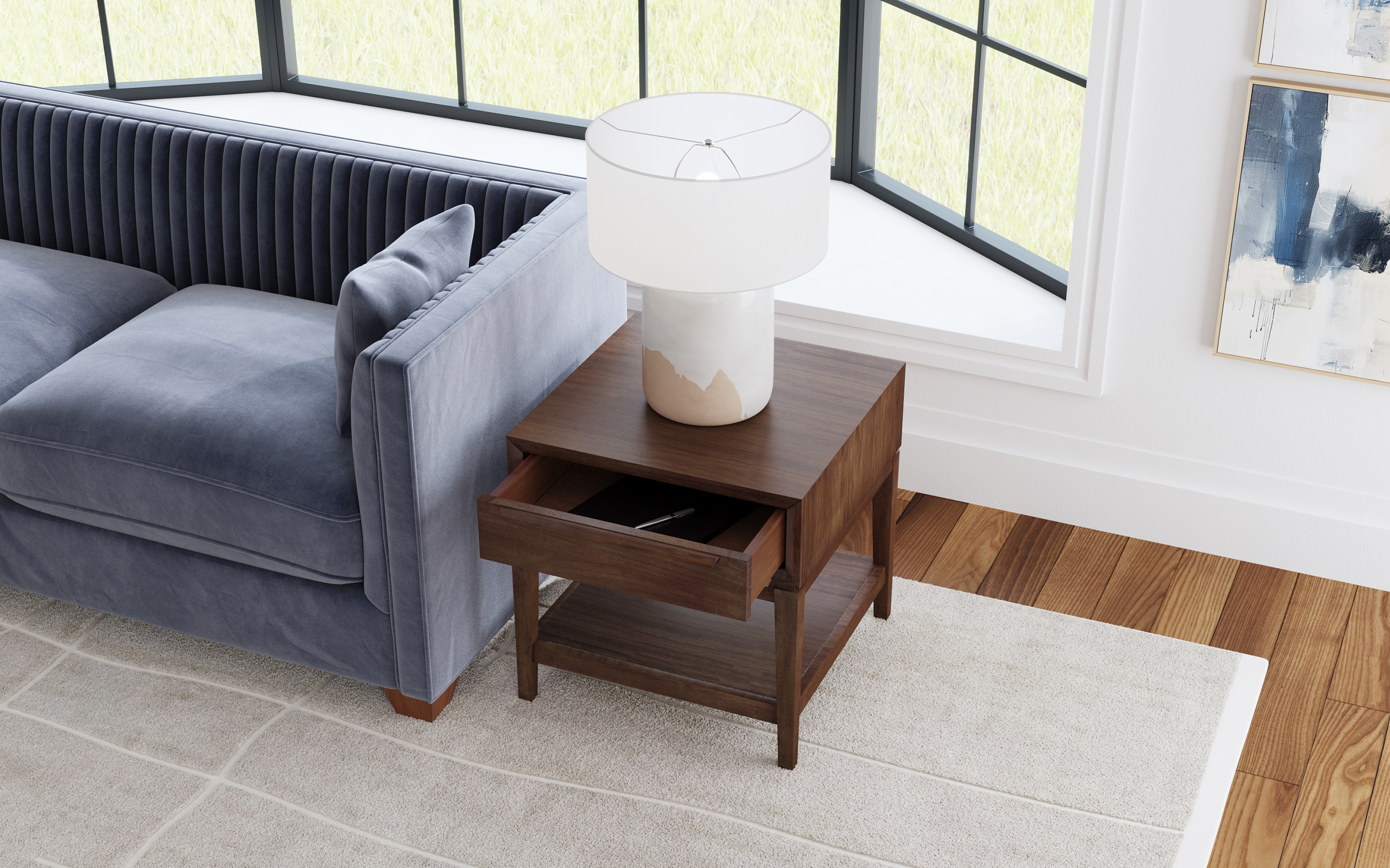 1-Drawer Chairside Table