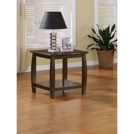 Dixon 1-shelf Wood End Table