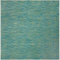 9'  Blue Green Square Rug
