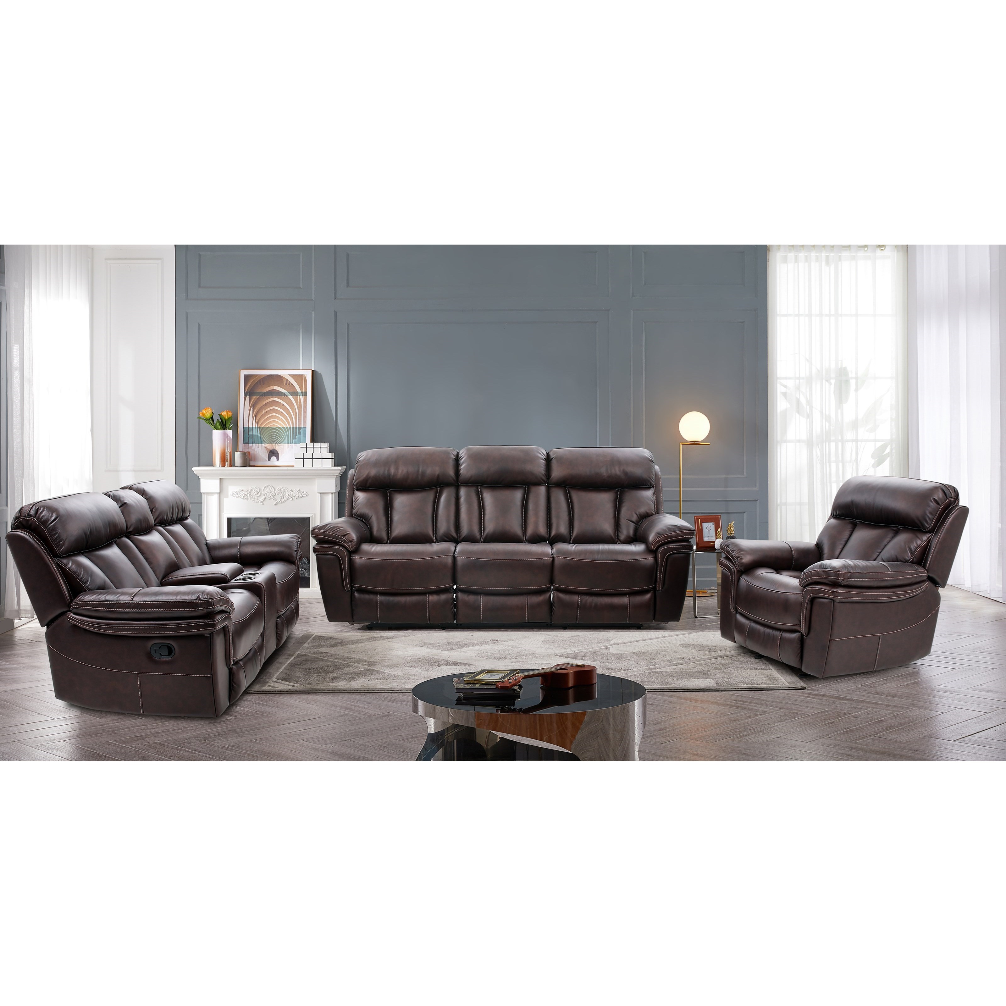 Power Reclining Console Loveseat