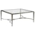 Artistica Artistica Metal Sangiovese Square Cocktail Table with Glass Top