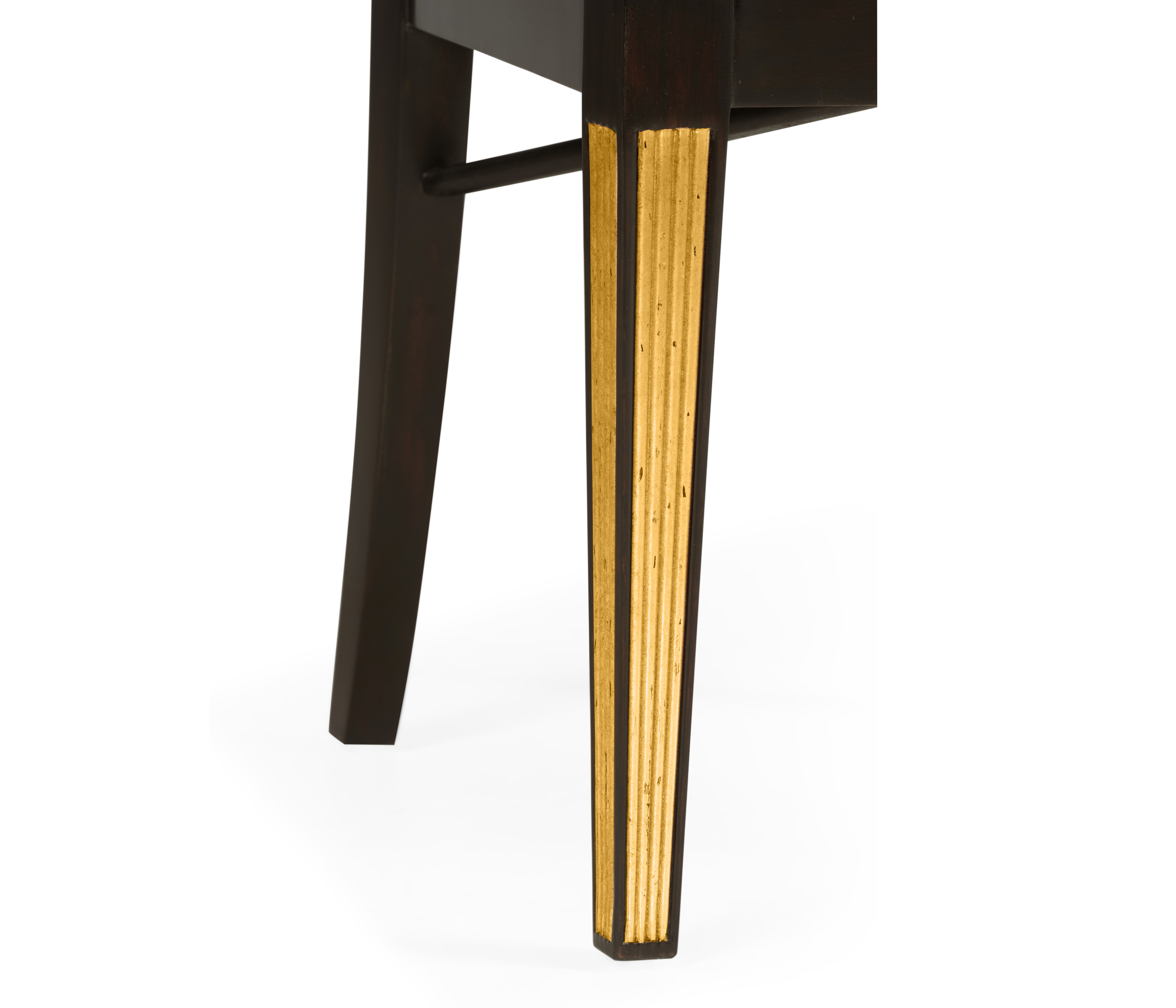 Jonathan Charles JC Traditional Regency Black Painted Curved Back Side Chair