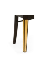 Jonathan Charles JC Traditional Regency Black Painted Curved Back Side Chair