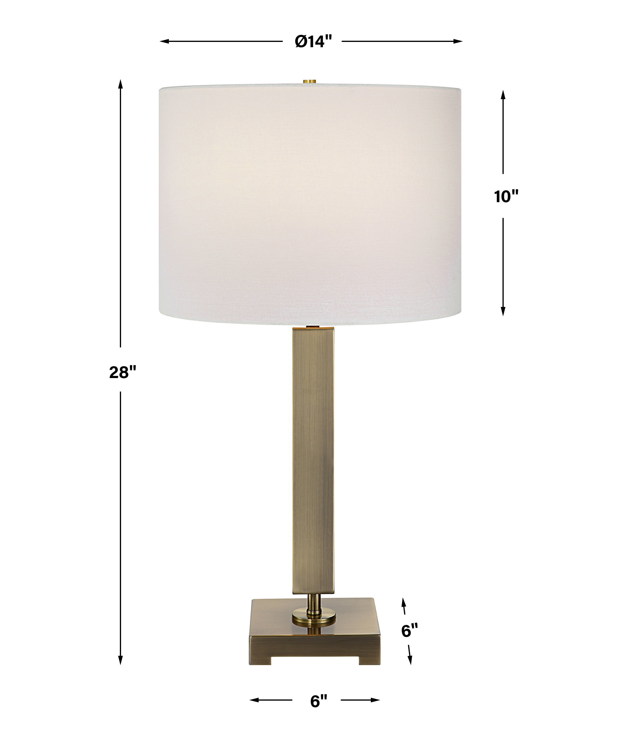 Uttermost Duomo Duomo Brass Table Lamp
