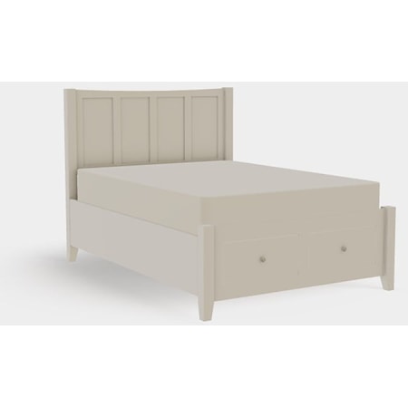 Atwood Full Panel Bed with Footboard Storage