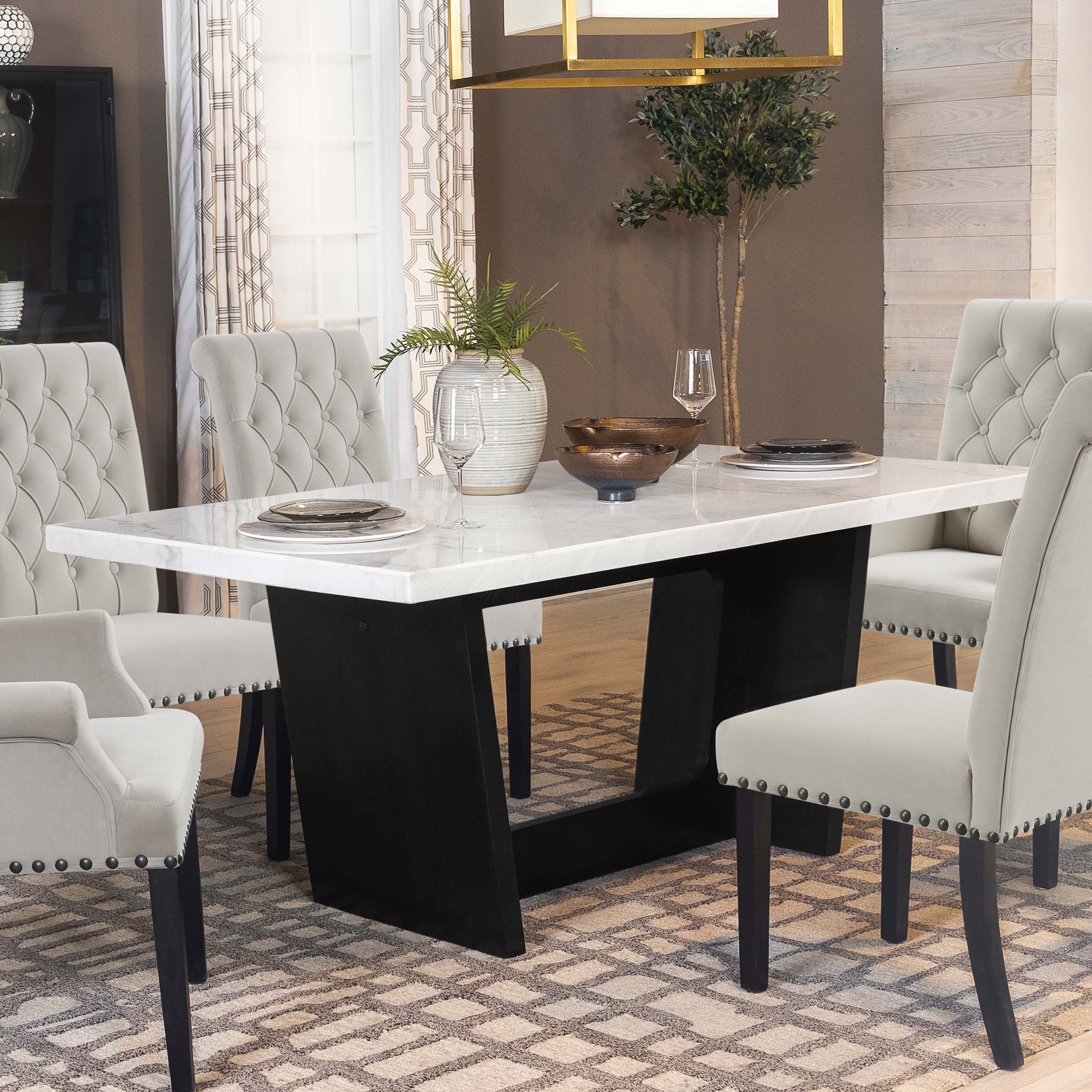Osborne 72-inch Marble Top Dining Table