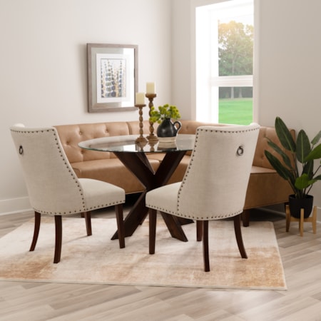 Adler 4-Piece Upholstered Dining Set