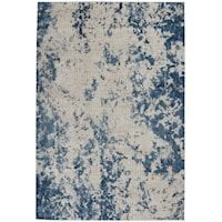 3'11" x 5'11" Grey/Blue Rectangle Rug