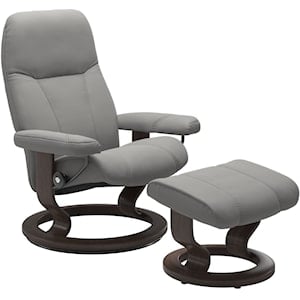 Large Reclining Chair with Classic Base