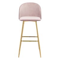 Cozy Bar Chair Pink