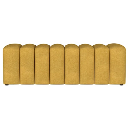 Summer Fabric Tufted Accent Bench