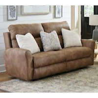 Transitional Lay Flat Reclining Loveseat