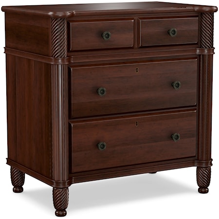 Traditional 4-Drawer Nightstand