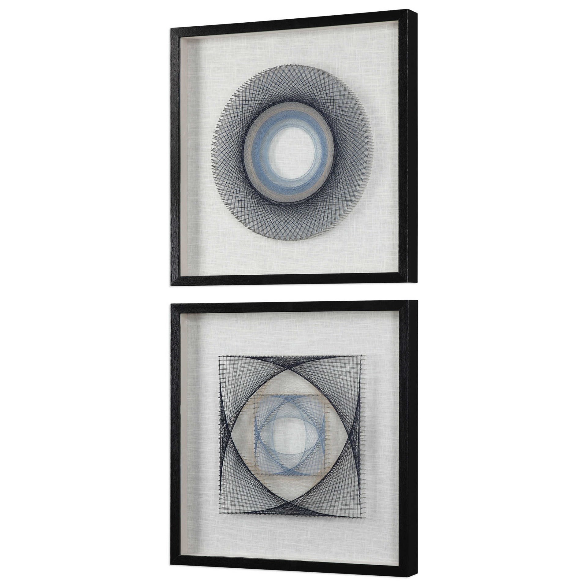 Uttermost Framed Prints String Duet Geometric Art Set of 2
