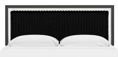 King Upholstered Panel Headboard