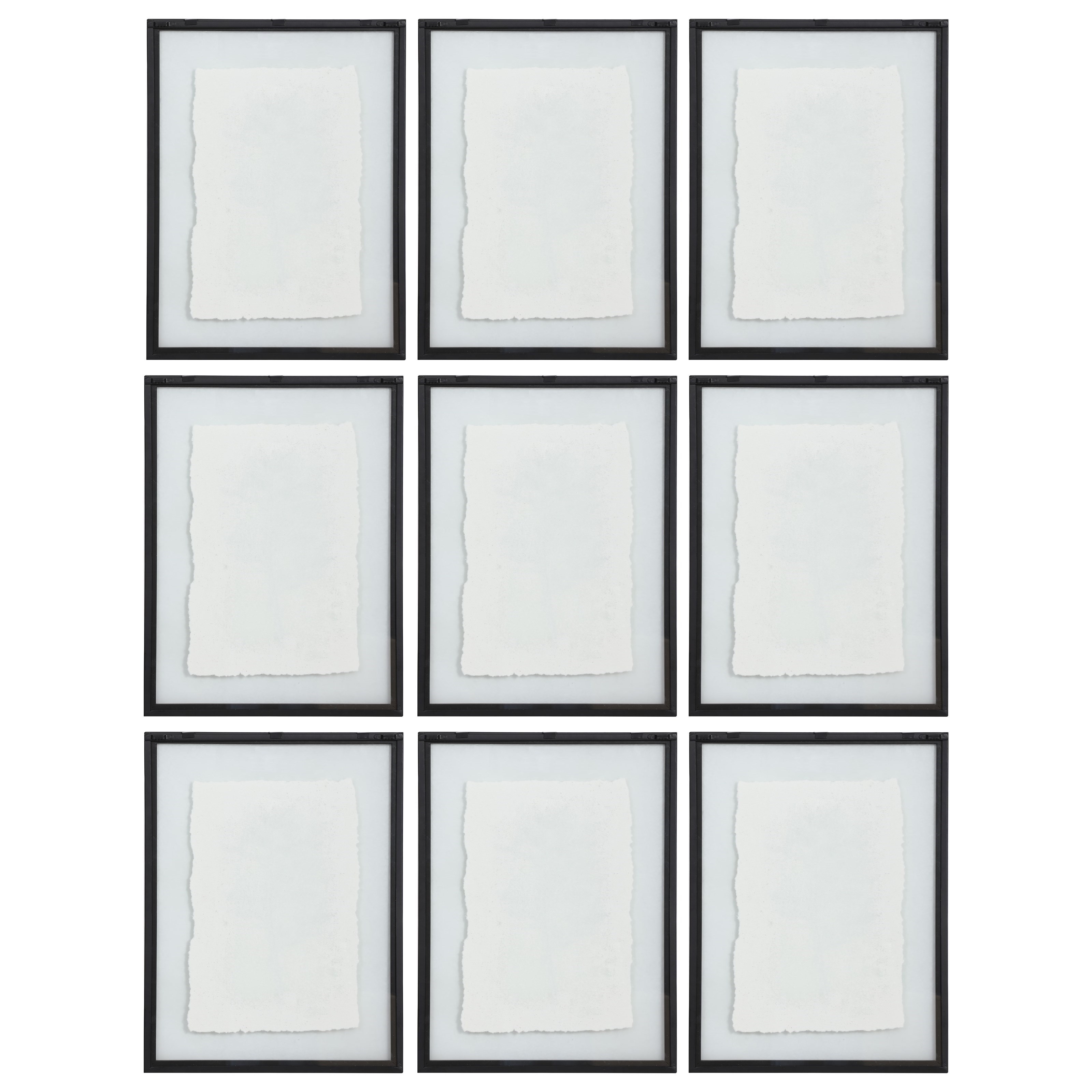 Uttermost Framed Prints Farmhouse Florals Framed Prints, S/9