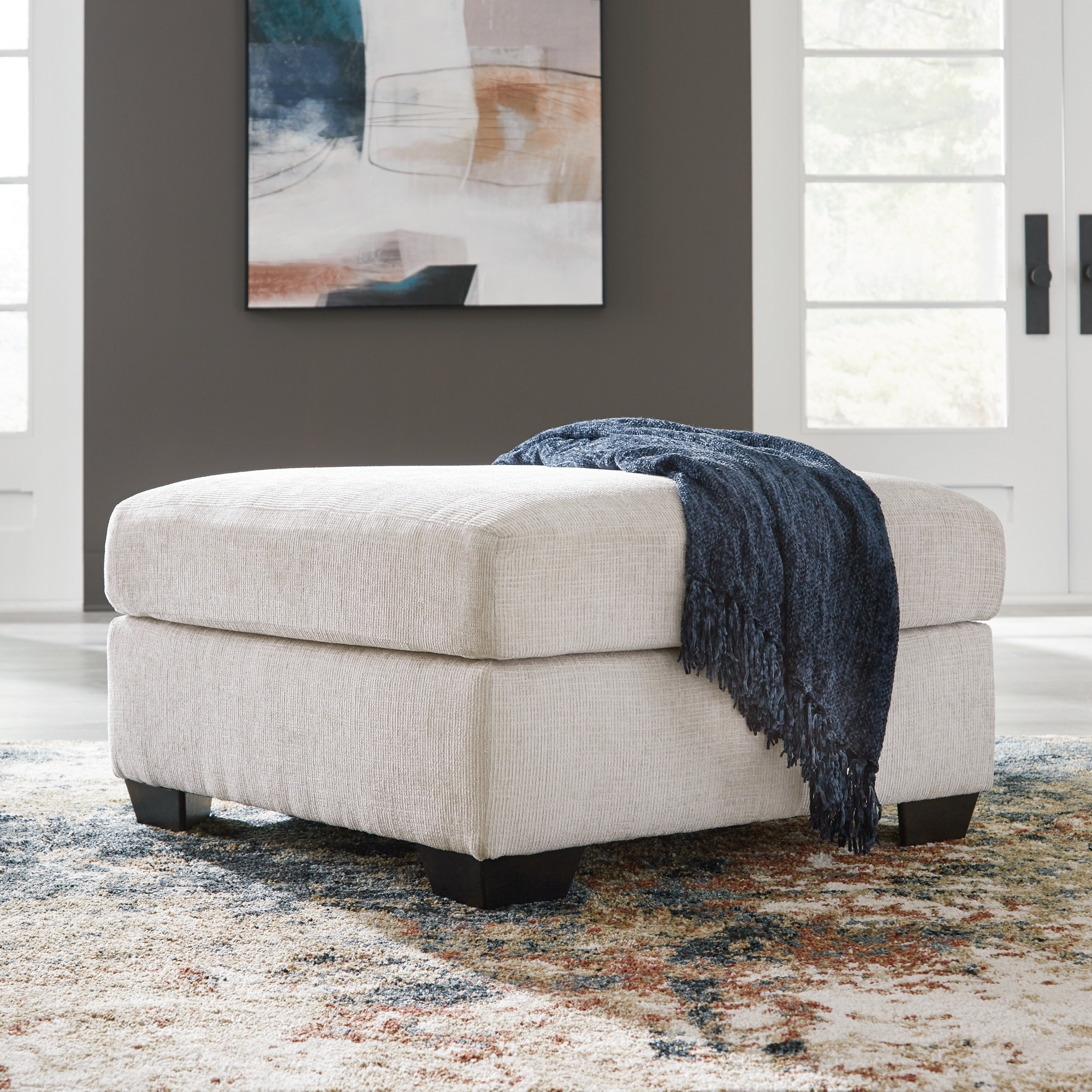 Oversized Accent Ottoman
