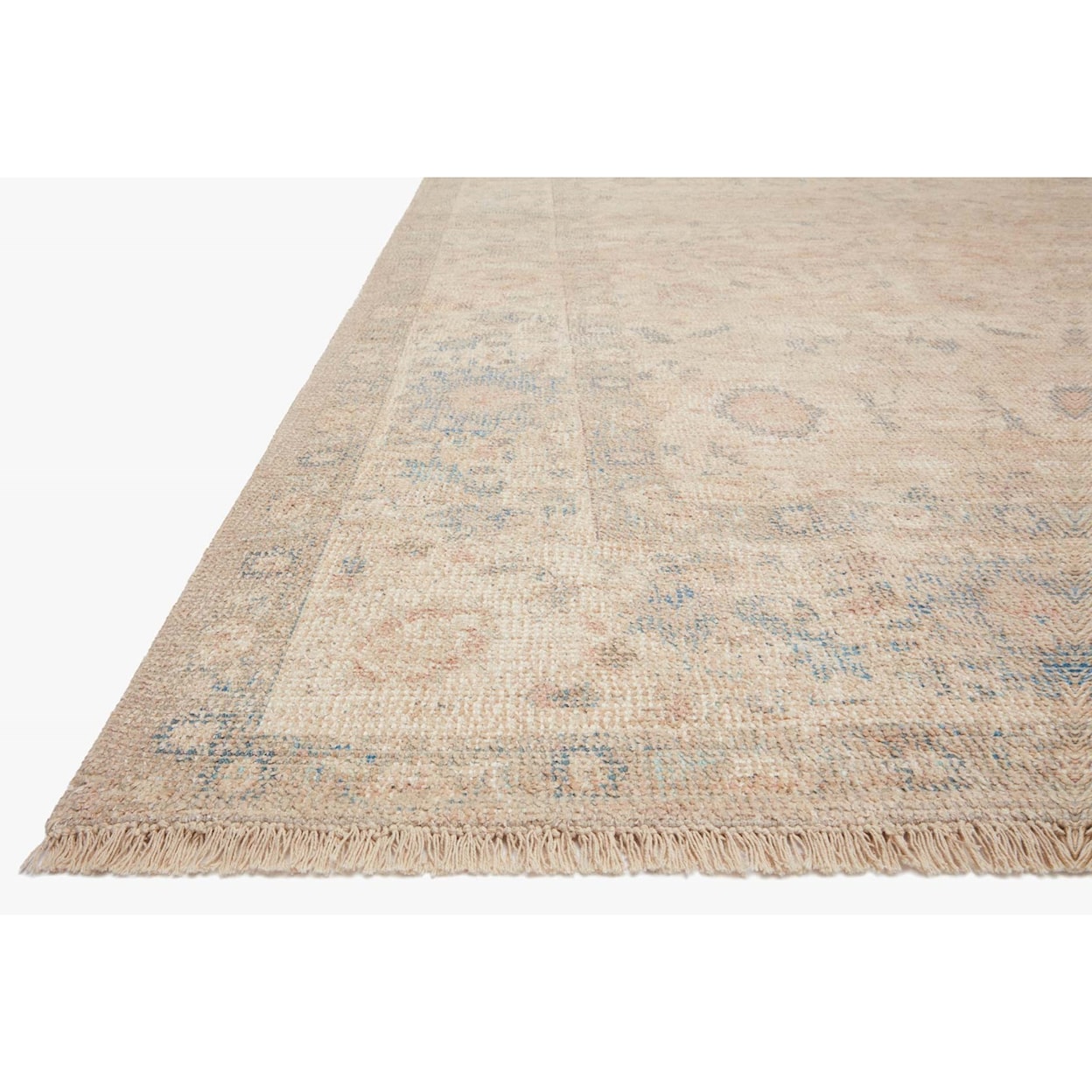 Loloi Rugs Priya 18" x 18"  Natural / Blue Rug