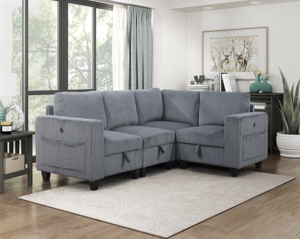 4-Piece Sectional Sofa