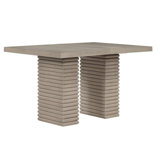 Contemporary Counter-Height Dining Table with 18" Leaf