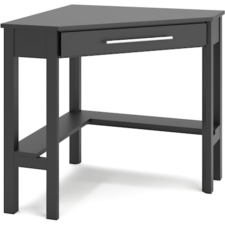 Contemporary Corner Desk with Drawer